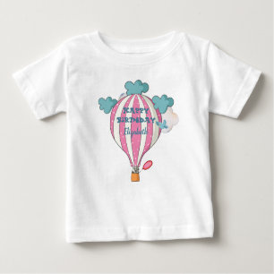 Kute roze luchtballon met luchtopening, met rookka