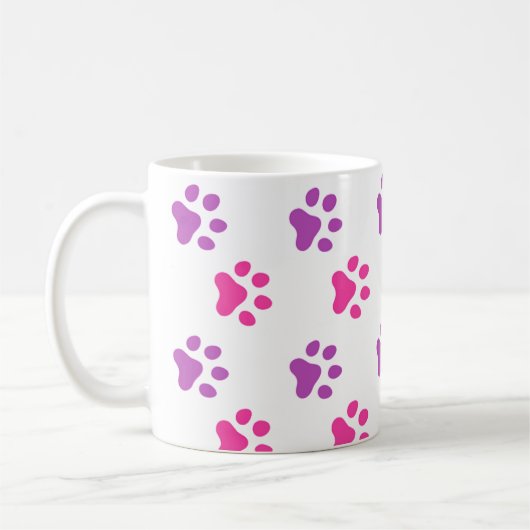 Kute roze/Paarse verfdrukken Mok (Links)