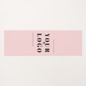 Kute roze persoonlijke zakelijke Logo Yogamat (Achterkant (horizontaal))