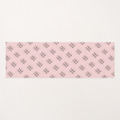 Kute roze persoonlijke zakelijke Logo Yogamat (Voorkant (horizontaal))
