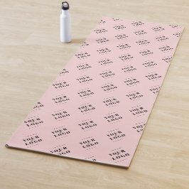 Kute roze persoonlijke zakelijke Logo Yogamat