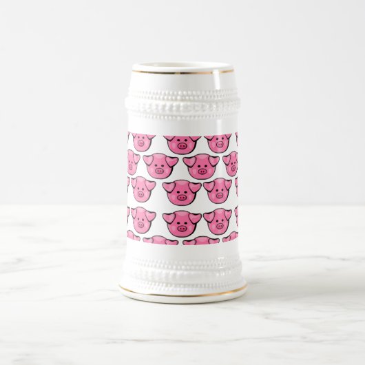 Kute roze varkens bierpul (Center)