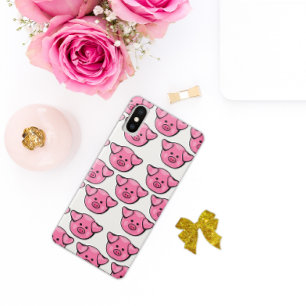 Kute roze varkens iPhone x hoesje