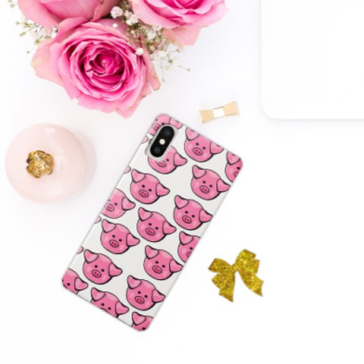 Kute roze varkens Case-Mate iPhone case