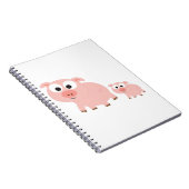 Kute roze varkens notitieboek (Rechterzijde)