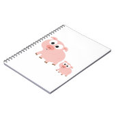 Kute roze varkens notitieboek (Linkerzijde)