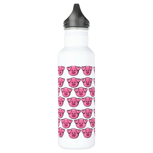 Kute roze varkens waterfles (Links)