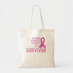 Kute roze vlinder ter ondersteuning van borstkanke tote bag