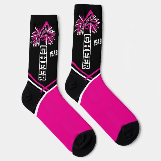 Kute roze, witte en zwarte rok sokken (Rechts)