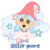 Kute roze zuster Gnome Text Quote met Afbeelding Kinder Shirts