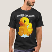 Kute Rubber Duck voor Mannen Boys Pap Rubber Ducki T-shirt (Voorkant)