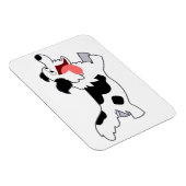 Kute Running Cartoon Border Collie Flexible Magnet Magneet (Rechterzijde)