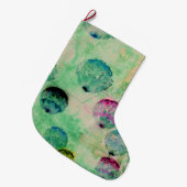 Kute, rustige, digitale ronde penseelstreken grote kerstsok (Voorkant (Hangend))