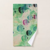 Kute, rustige, digitale ronde penseelstreken handdoek (Handdoek)