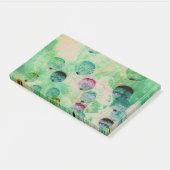 Kute, rustige, digitale ronde penseelstreken post-it® notes (Schuin)