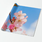 Kute Sakura Flowers open voor de lente-zonneschijn Cadeaupapier (Uitgerold)