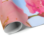 Kute Sakura Flowers open voor de lente-zonneschijn Cadeaupapier (Rol Hoek)