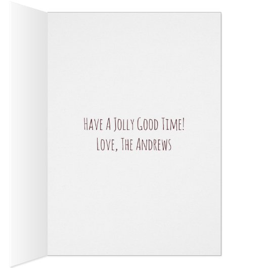 Kute Santa Claus Xmas Wreated Wenskaart (Binnen (Rechts))