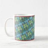 KUTE SANTA FROGS KISSING ONDER DRAGONFLY MISTLETOE KOFFIEMOK (Links)