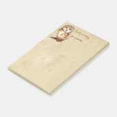 Kute Saw Whet Owl, Bird Correction Grammar Quote Post-it® Notes (Schuin)