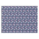 Kute Scandinavische stijldieren en Santa Pattern Tafelkleed (Voorkant (Horizontaal))