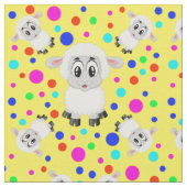 Kute schaap kleurrijke polka stip baby kinder kwek stof (Close Up)