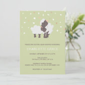 Kute schapen en lammeren, speciaal Baby shower Kaart (Staand voorkant)