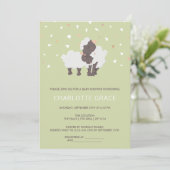 Kute schapen en lammeren, speciaal Baby shower Kaart (Staand voorkant)