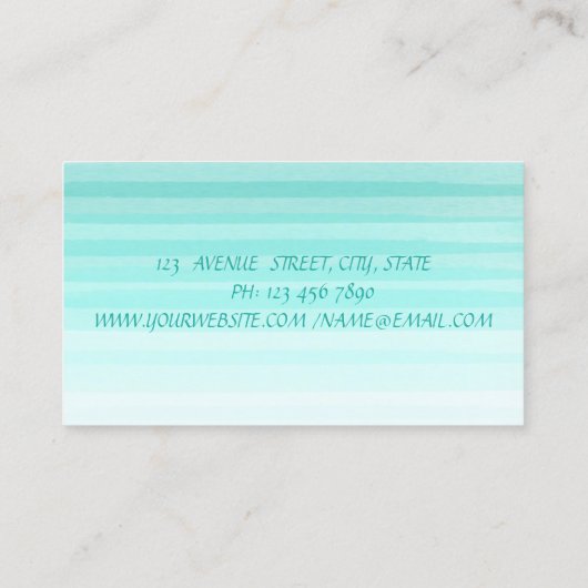 Kute Schattig Girly Modern, Ombre, Cupcake Bakery Visitekaartje (Achterkant)