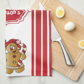 Kute Schattig ontbijtkoek Theedoek (Quarter Fold)