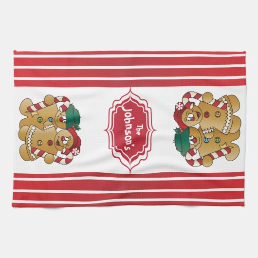 Kute Schattig ontbijtkoek Theedoek (Horizontaal)