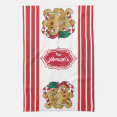 Kute Schattig ontbijtkoek Theedoek (Verticaal)