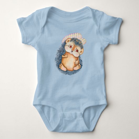 Kute Schattige Baby egel met Pet Romper (Voorkant)