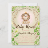 Kute Schattige Baby kroonbladeren Kaart (Voorkant)