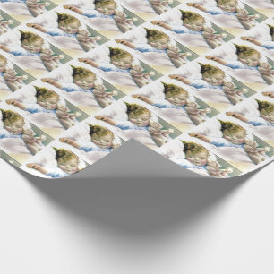 Kute, Schattige Baby,  kunst, Baby shower, Cadeaupapier