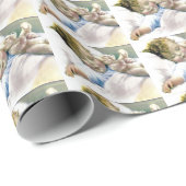 Kute, Schattige Baby,  kunst, Baby shower, Cadeaupapier (Rol Hoek)