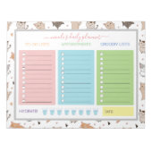 Kute Schattige dagplanner Notitieblok (Voorkant)