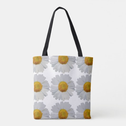 Kute Schattige  Daisy Flower Tote Bag (Achterkant)