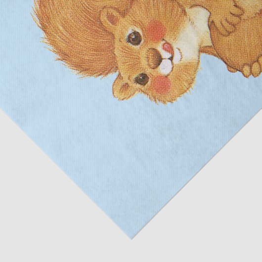 Kute Schattige eekhoorns Tissuepapier (Detail)