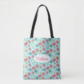 Kute Schattige gepersonaliseerde Yarn Design Craft Tote Bag (Voorkant)
