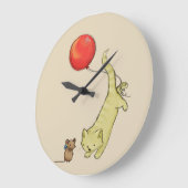 Kute Schattige kat en muis Grote Klok (Hoek)