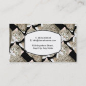 Kute Schattige kattenhuishouding of dierentuin Visitekaartje (Achterkant)