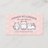 Kute Schattige keukengerei en keukengerei Roze Visitekaartje (Voorkant)