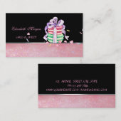 Kute Schattige legante Macarons, bakkerij Visitekaartje (Voorkant / Achterkant)