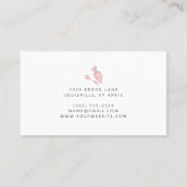 Kute Schattige legante taart en snoepbakkerij Visitekaartje (Achterkant)