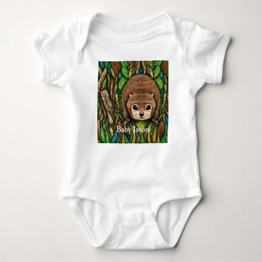Kute Schattige Little Baby Beaver Romper (Voorkant)