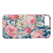 Kute Schattige Modern Blooming Flowers Case-Mate iPhone Case (Achterkant (Horizontaal))
