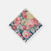 Kute Schattige Modern Blooming Flowers Servetten (Hoek)