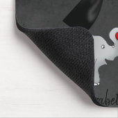 Kute Schattige olifanten, Polka Dots, Bow Muismat (Hoek)