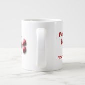 Kute Schattige roodroodrover Grote Koffiekop (Achterkant)